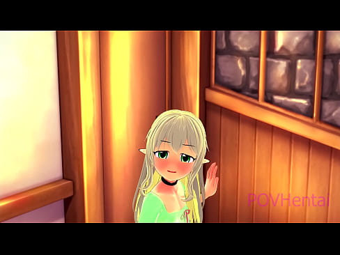 ❤️ (Trap) Elvish mjakazi hukusaidia kunawa uso wako. Ponografia yenye ubora