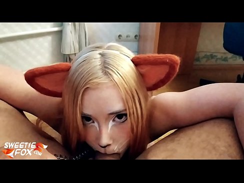 ❤️ Kitsune anameza mboo na kumeza mdomoni Ponografia yenye ubora